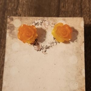Stud Earrings handmade Resin